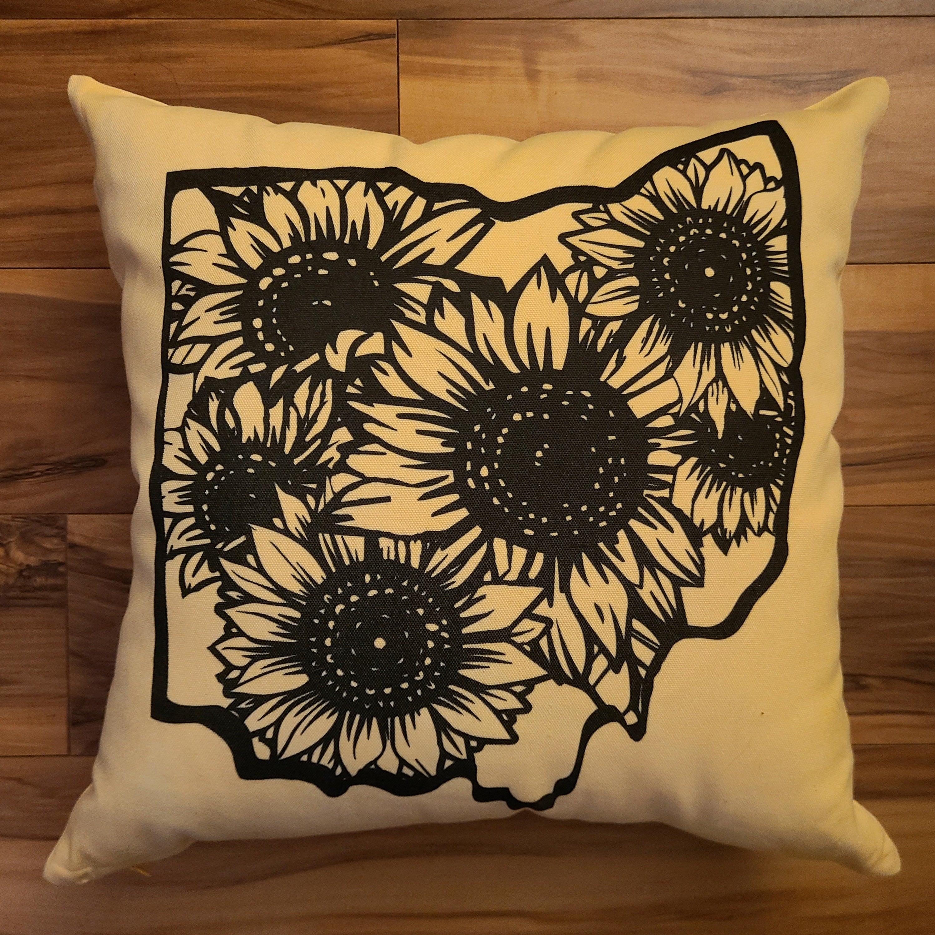 Ohio Sunflowers Pillow