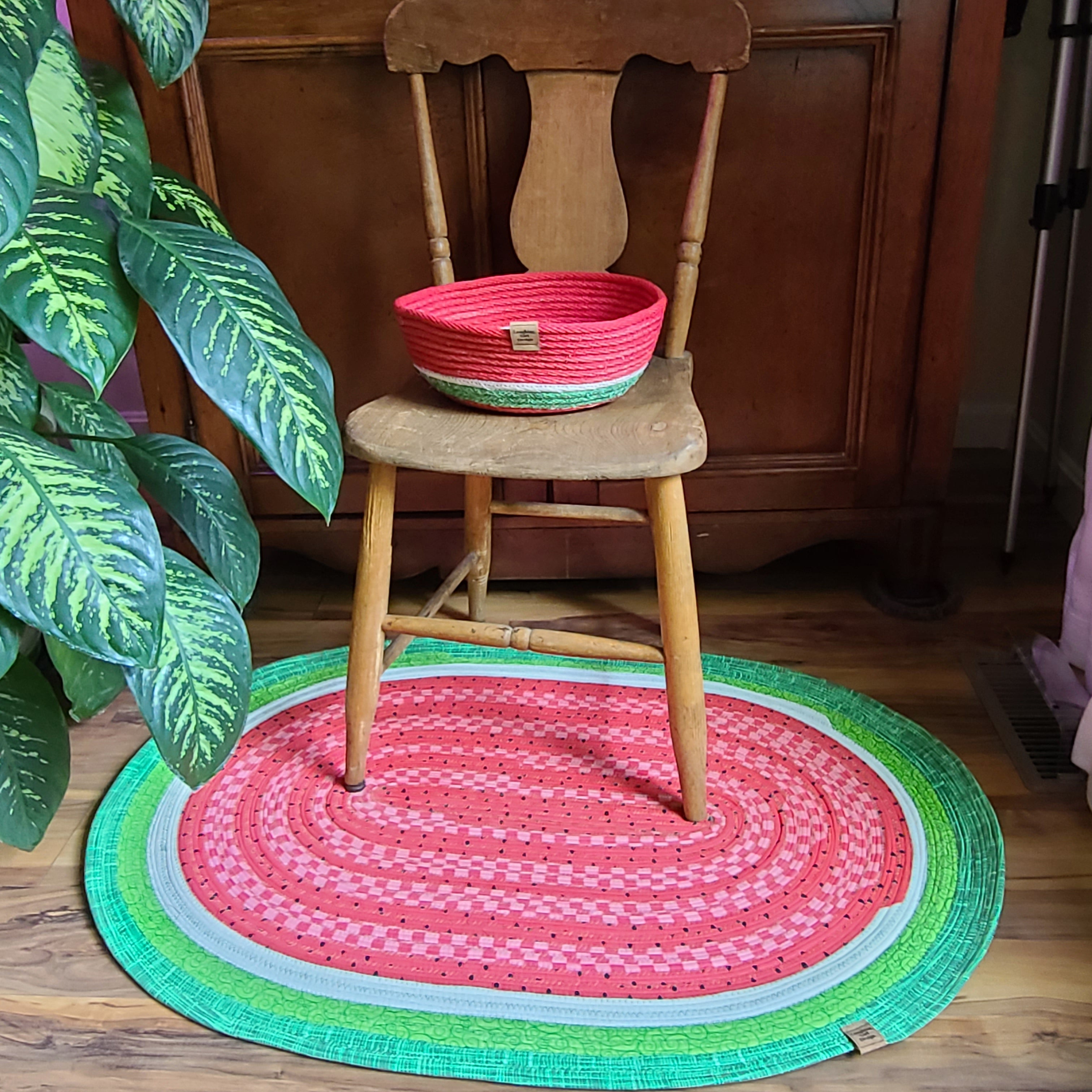 Watermelon Jelly Roll rug
