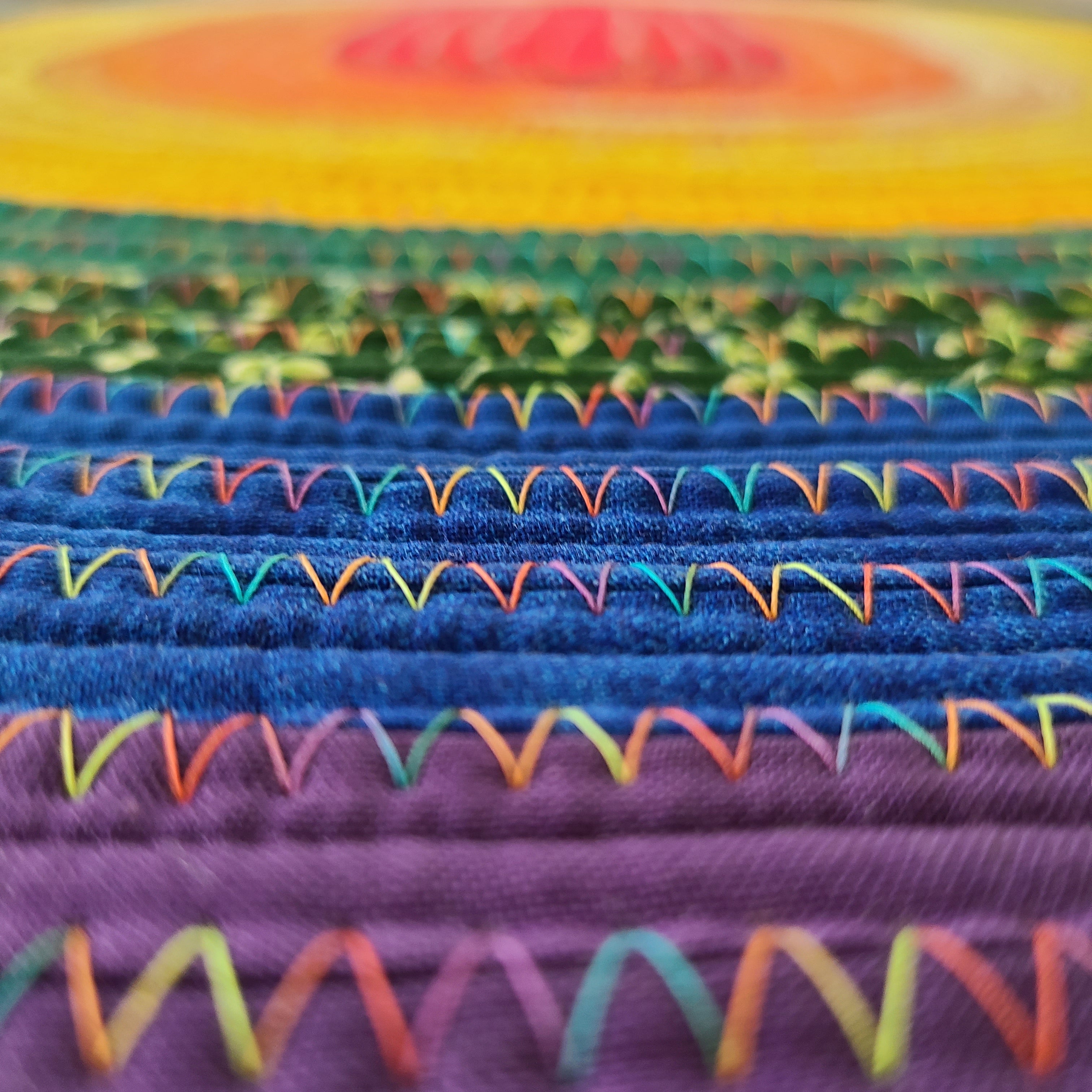 Rainbow Jelly Roll rug