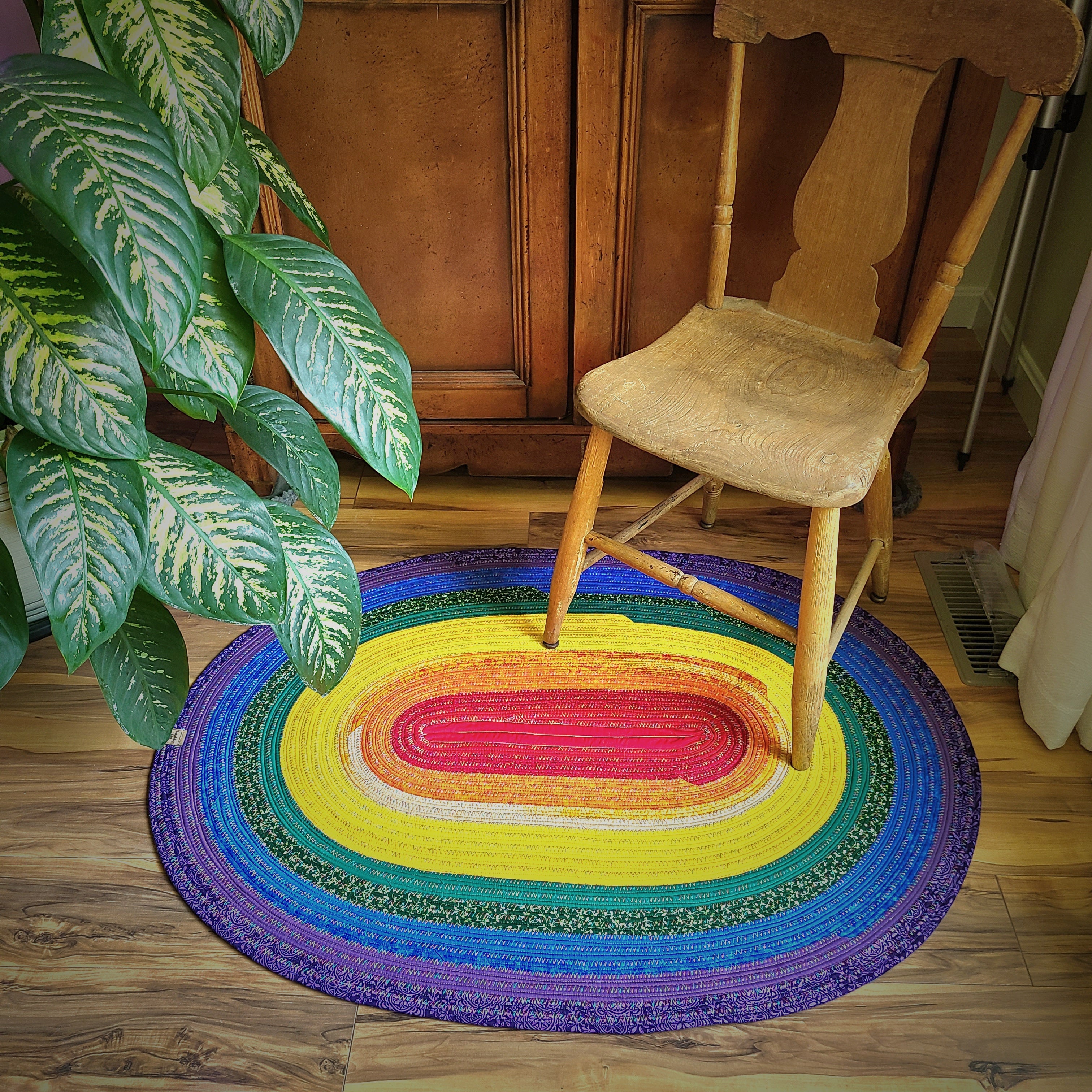 Rainbow Jelly Roll rug