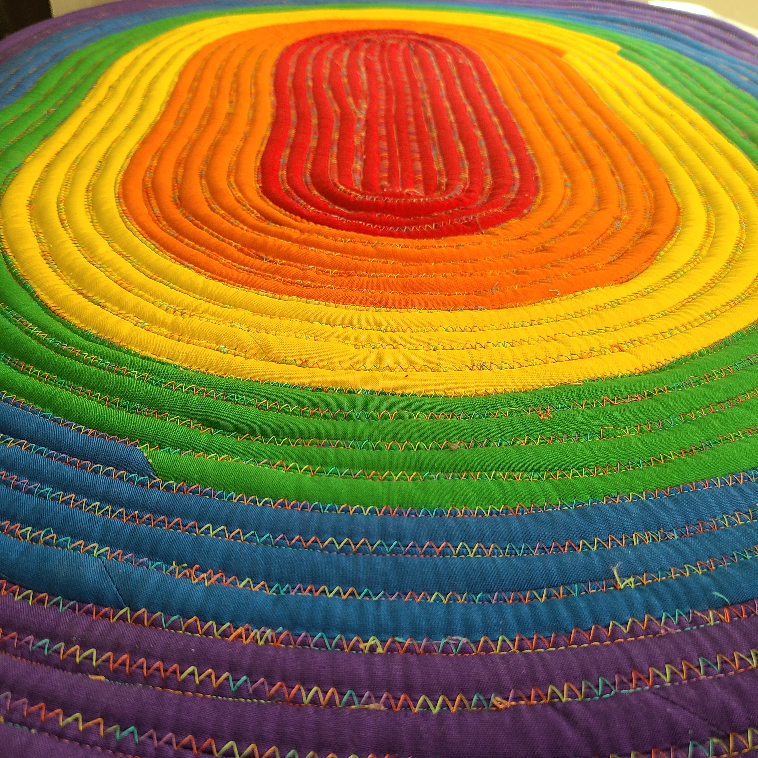 Over the Rainbow Jelly Roll rug