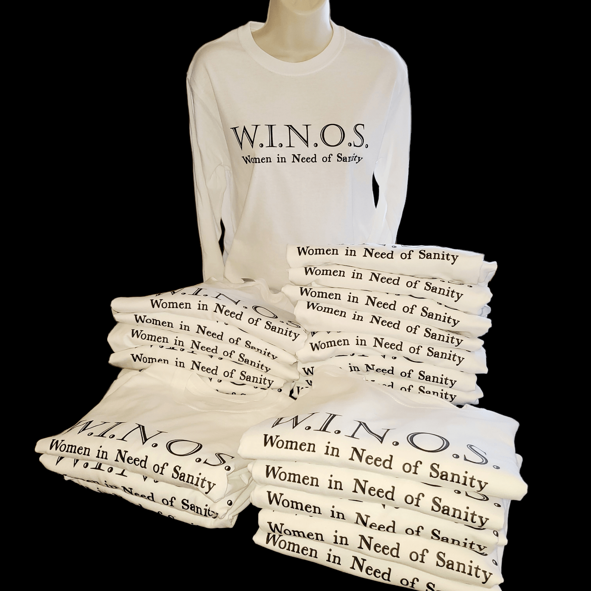 W.I.N.O.S. Long sleeve T shirt  White